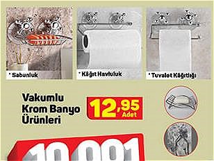 Vakumlu Krom Banyo Ürünleri image