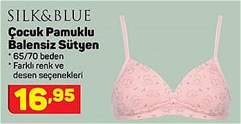 Silk&Blue Çocuk Pamuklu Balensiz Sütyen image