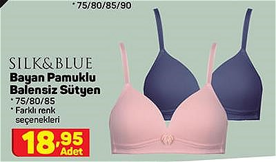 Silk&Blue Bayan Pamuklu Balensiz Sütyen image