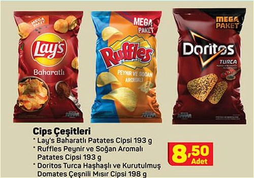 Cips Çeşitleri/Adet image