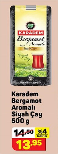 Karadem Bergamot Aromalı Siyah Çay 500 g image