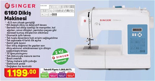 Singer 6160 Dikiş Makinesi image