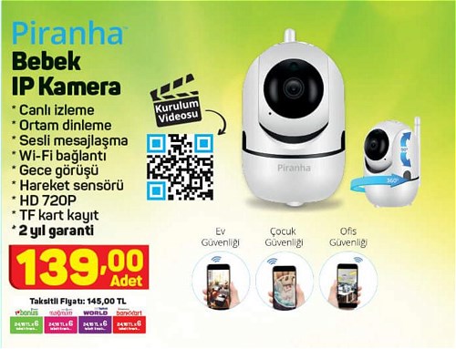 Piranha Bebek IP Kamera image