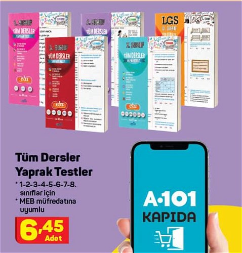 Tüm Dersler Yaprak Testler image