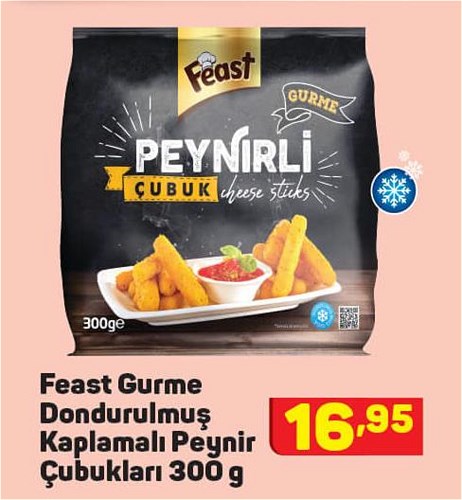 Feast Gurme Dondurulmuş Kaplamalı Peynir Çubukları 300 g image