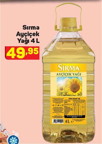 Sırma Ayçiçek Yağı 4 L image