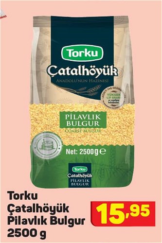 Torku Çatalhöyük Pilavlık Bulgur 2500 g image