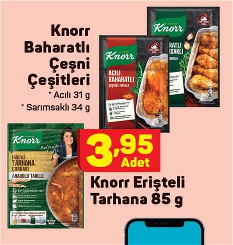 Knorr Baharatlı Çeşni Çeşitleri / Knorr Erişteli Tarhana 85 g image