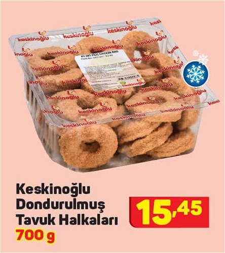 Keskinoğlu Dondurulmuş Tavuk Halkaları 700 g image