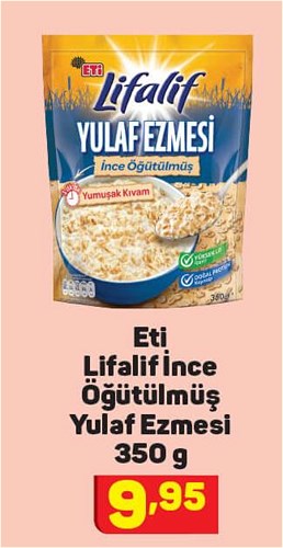 Eti Lifalif İnce Öğütülmüş Yulaf Ezmesi 350 g image