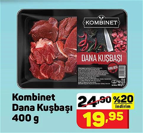 Kombinet Dana Kuşbaşı 400 g image