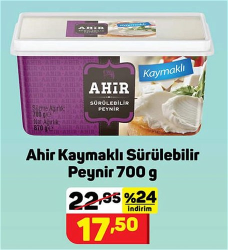 Ahir Kaymaklı Sürülebilir Peynir 700 g image