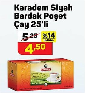 Karadem Siyah Bardak Poşet Çay 25'li image