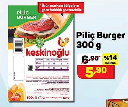 Piliç Burger 300 g image