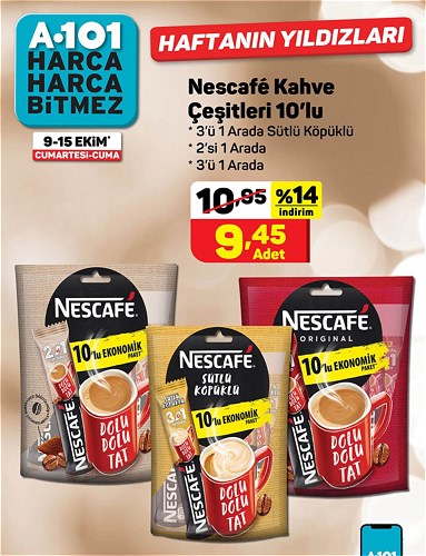 Nescafe Kahve Çeşitleri 10'lu image