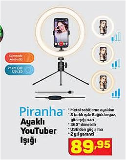 Piranha Ayaklı Youtuber Işığı image