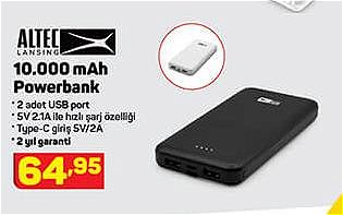 Altec Lansing 10000 mAh Powerbank image