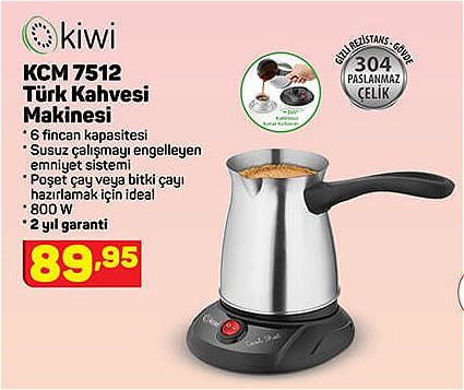 Kiwi KCM 7512 Türk Kahvesi Makinesi 800 W image