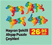 Hayvan Şekilli Ahşap Puzzle Çeşitleri image