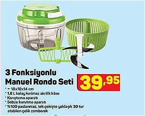 3 Fonksiyonlu Manuel Rondo Seti image