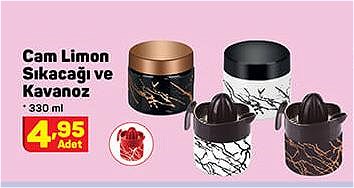 Cam Limon Sıkacağı ve Kavanoz 330 ml image