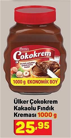 Ülker Çokokrem Kakaolu Fındık Kreması 1000 g image