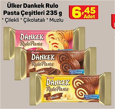 Ülker Dankek Rulo Pasta Çeşitleri 235 g image