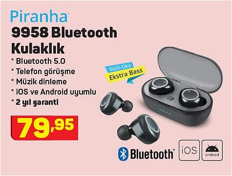 Piranha 9958 Bluetooth Kulaklık image