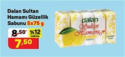 Dalan Sultan Hamamı Güzellik Sabunu 5x75 g image