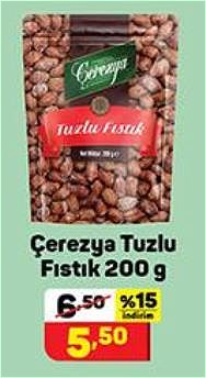 Çerezya Tuzlu Fıstık 200 g image