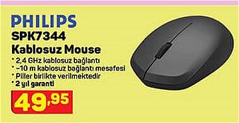 Philips SPK7344 Kablosuz Mouse image