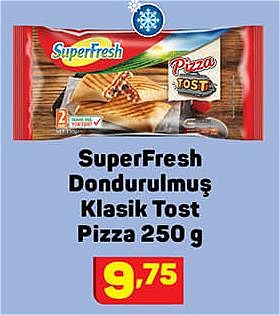 Superfresh Dondurulmuş Klasik Tost Pizza 250 g image