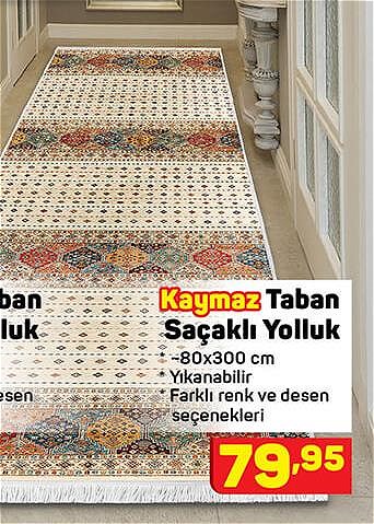 Kaymaz Taban Saçaklı Yolluk 80x300 cm image