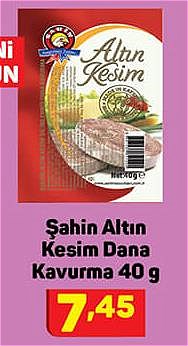 Şahin Altın Kesim Dana Kavurma 40 g image