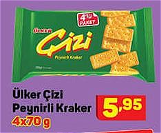 Ülker Çizi Peynirli Kraker 4x70 g image