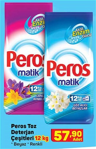 Peros Toz Deterjan Çeşitleri 12 kg image