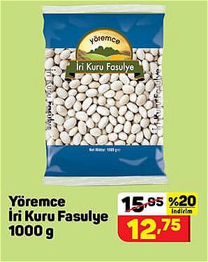 Yöremce İri Kuru Fasulye 1000 g image