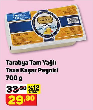 Tarabya Tam Yağlı Taze Kaşar Peyniri 700 g image