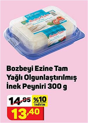 Bozbeyi Ezine Tam Yağlı Olgunlaştırılmış İnek Peyniri 300 g image