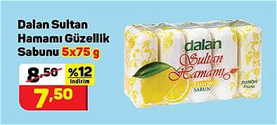 Dalan Sultan Hamamı Güzellik Sabunu 5x75 g image