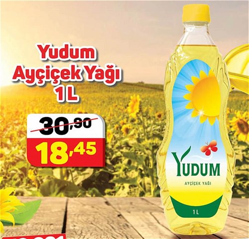 Yudum Ayçiçek Yağı 1 L image