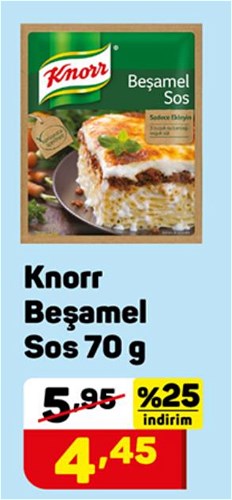 Knorr Beşamel Sos 70 g image