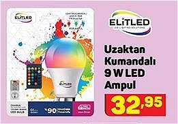 Elitled Uzaktan Kumandalı 9 W Led Ampul image