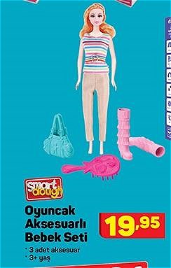 Smart Daugh Oyuncak Aksesuarlı Bebek Seti image