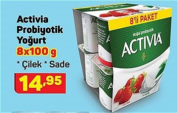 Activia Probiyotikli Yoğurt 8x100 g image