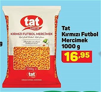 Tat Kırmızı Futbol Mercimek 1000 g image