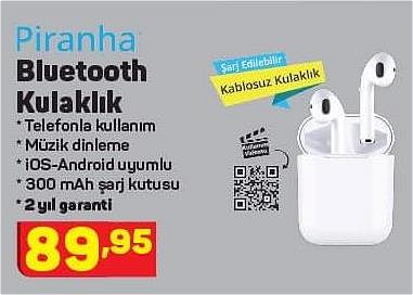 Piranha Bluetooth Kulaklık image