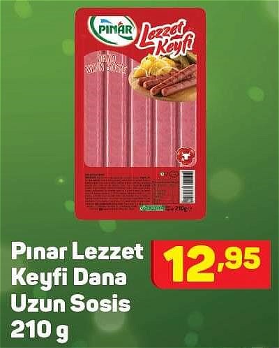 Pınar Lezzet Keyfi Dana Uzun Sosis 210 g image