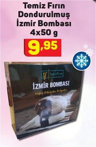 Temiz Fırın Dondurulmuş İzmir Bombası 4x50 g image