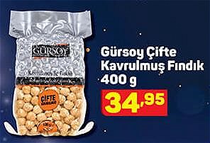 Gürsoy Çifte Kavrulmuş Fındık 400 g image